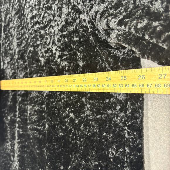 Dressbarn Woman Jet Black Velvet Cape Jacket 18 20 Soft Glam Goth Luxe Statement - Picture 5 of 9